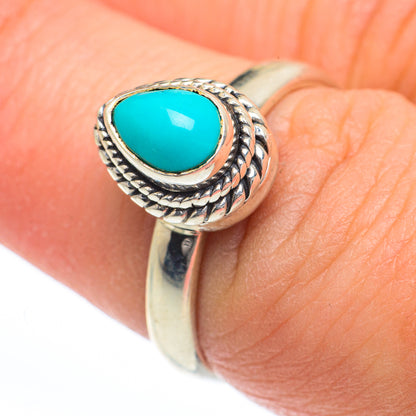 Tibetan Turquoise Rings handcrafted by Ana Silver Co - RING63245