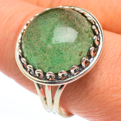 Green Aventurine Rings handcrafted by Ana Silver Co - RING63249