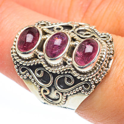 Pink Tourmaline Rings handcrafted by Ana Silver Co - RING63255