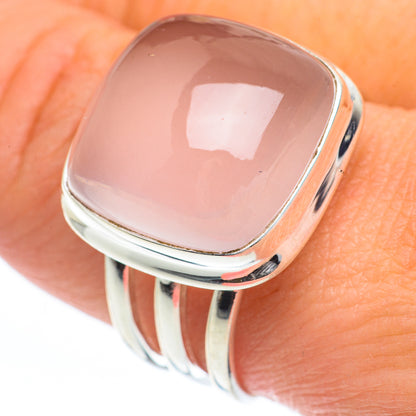 Rose Quartz Rings handcrafted by Ana Silver Co - RING63256
