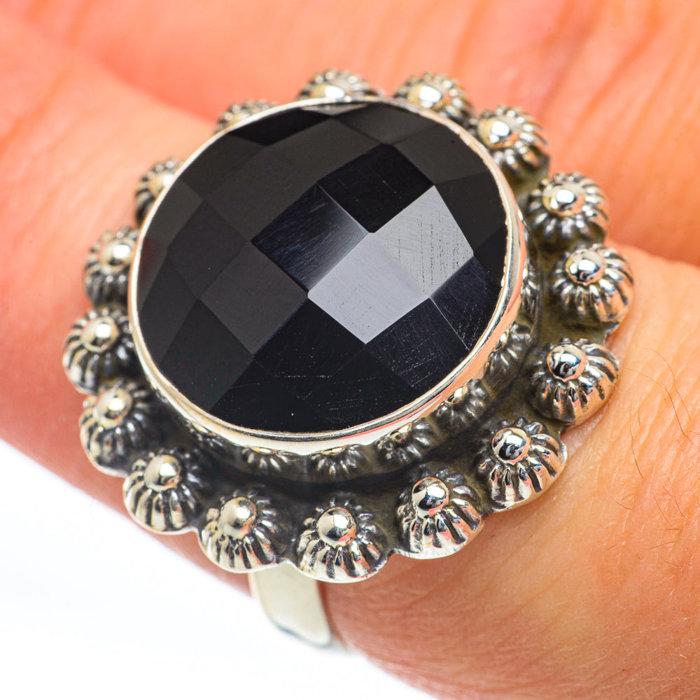 Black Onyx Rings handcrafted by Ana Silver Co - RING63259