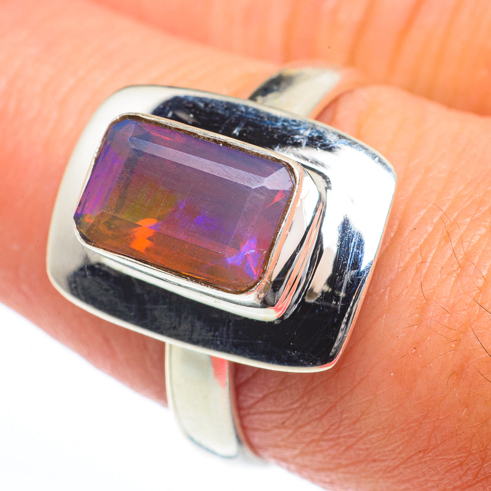 Ethiopian Opal Rings handcrafted by Ana Silver Co - RING63261