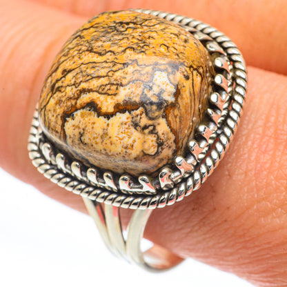 Picture Jasper Rings handcrafted by Ana Silver Co - RING63269