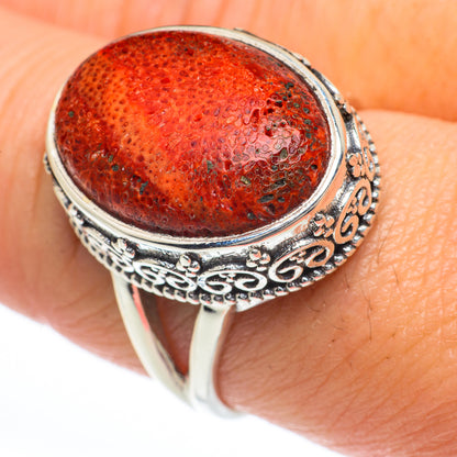 Sponge Coral Rings handcrafted by Ana Silver Co - RING63270