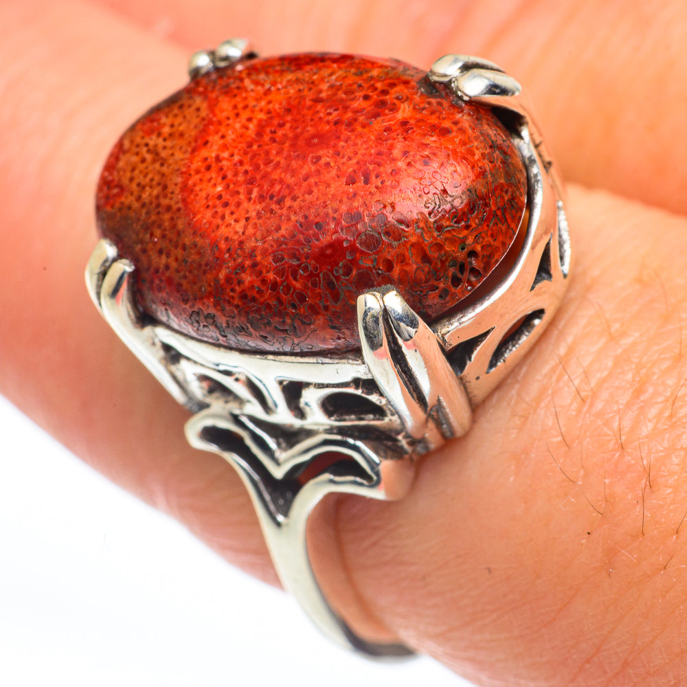 Sponge Coral Rings handcrafted by Ana Silver Co - RING63271