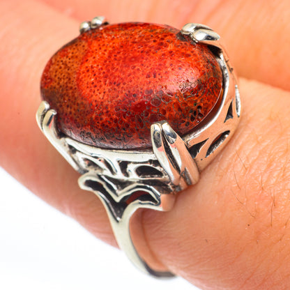 Sponge Coral Rings handcrafted by Ana Silver Co - RING63271