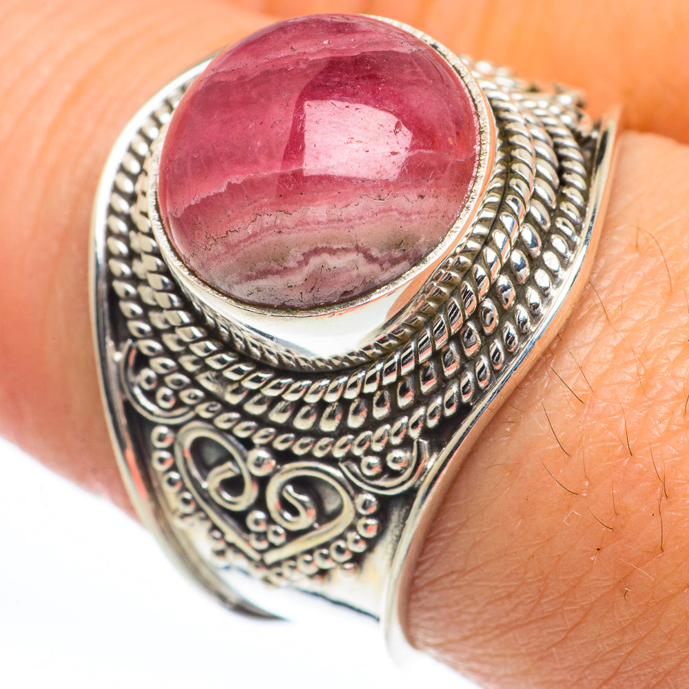 Rhodochrosite Rings handcrafted by Ana Silver Co - RING63273