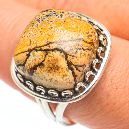 Picture Jasper Rings handcrafted by Ana Silver Co - RING63282