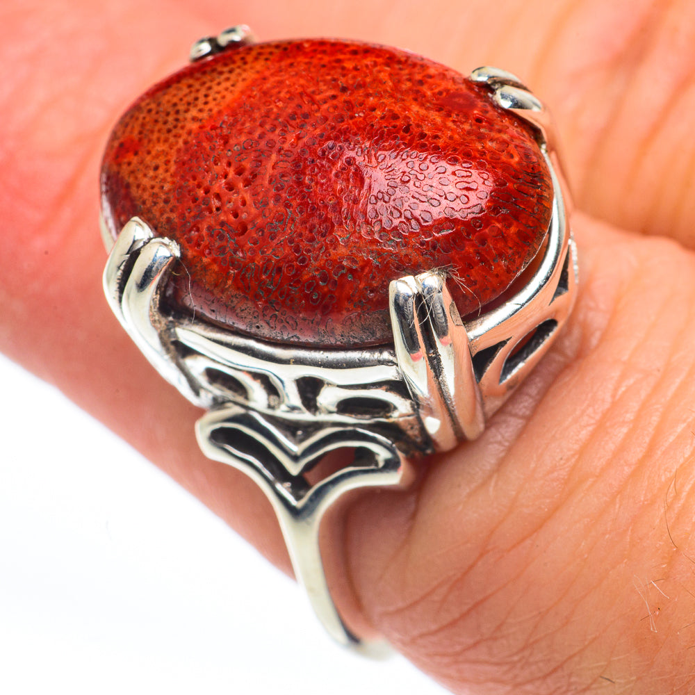 Sponge Coral Rings handcrafted by Ana Silver Co - RING63284