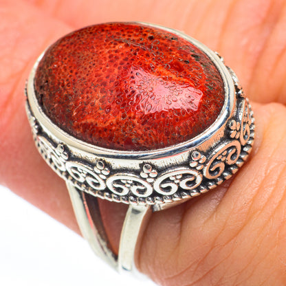 Sponge Coral Rings handcrafted by Ana Silver Co - RING63285
