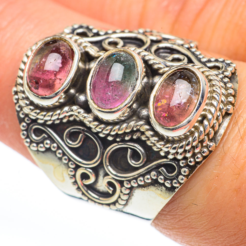 Pink Tourmaline Rings handcrafted by Ana Silver Co - RING63286