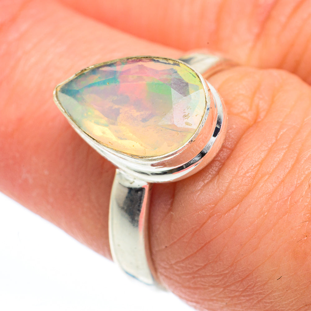 Ethiopian Opal Rings handcrafted by Ana Silver Co - RING63292