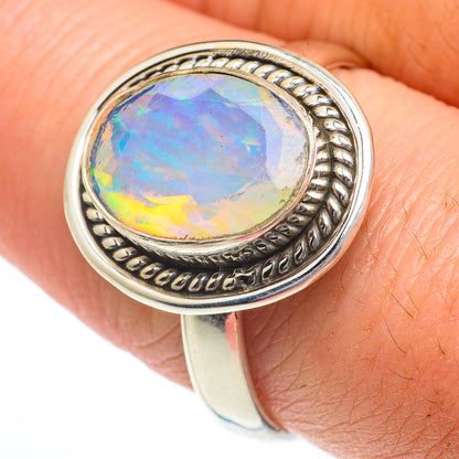 Ethiopian Opal Rings handcrafted by Ana Silver Co - RING63293