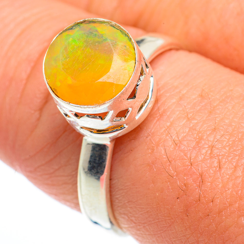 Ethiopian Opal Rings handcrafted by Ana Silver Co - RING63306