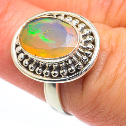 Ethiopian Opal Rings handcrafted by Ana Silver Co - RING63307