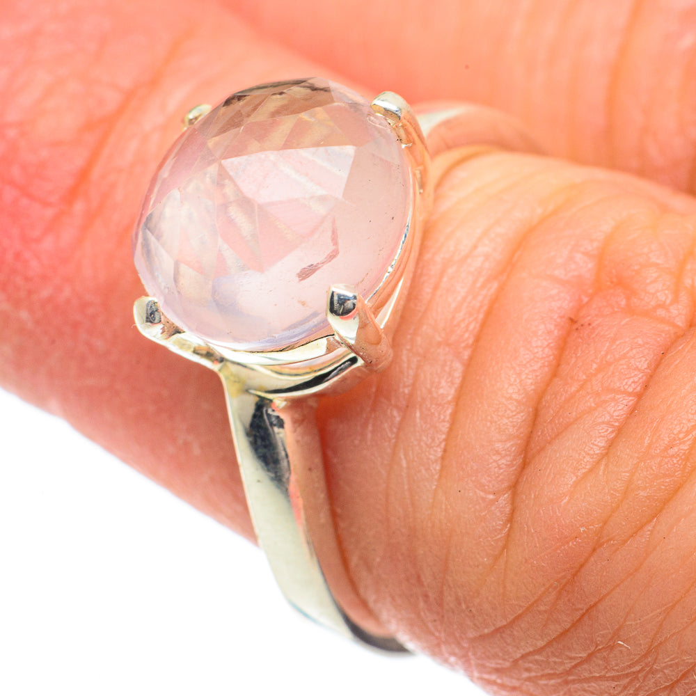 Rose Quartz Rings handcrafted by Ana Silver Co - RING63313