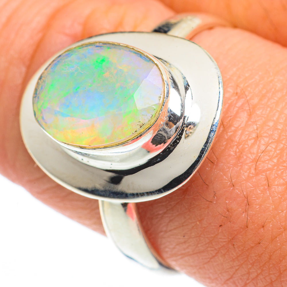 Ethiopian Opal Rings handcrafted by Ana Silver Co - RING63331