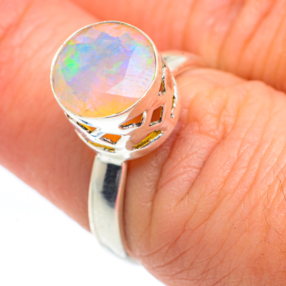 Ethiopian Opal Rings handcrafted by Ana Silver Co - RING63341