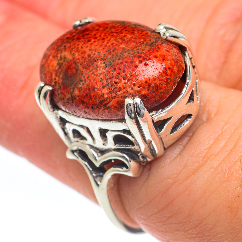 Sponge Coral Rings handcrafted by Ana Silver Co - RING63345