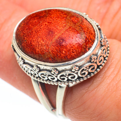 Sponge Coral Rings handcrafted by Ana Silver Co - RING63346
