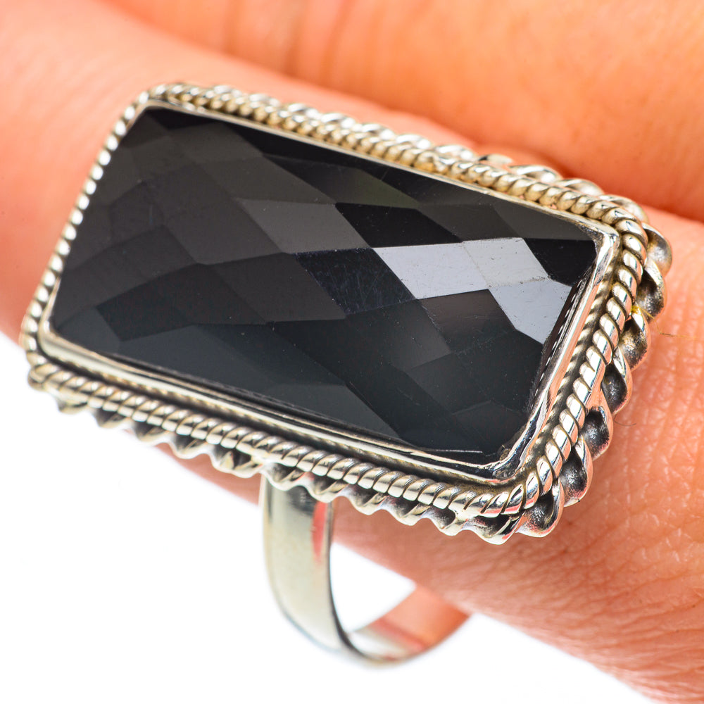 Black Onyx Rings handcrafted by Ana Silver Co - RING63354