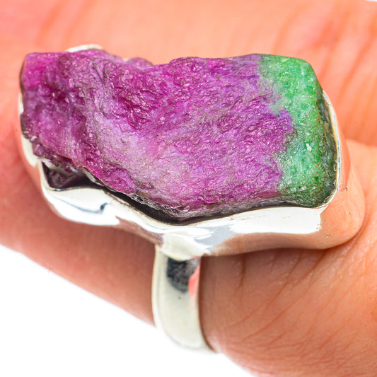 Ruby Zoisite Rings handcrafted by Ana Silver Co - RING63358