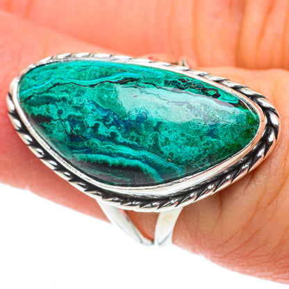 Chrysocolla Rings handcrafted by Ana Silver Co - RING63363