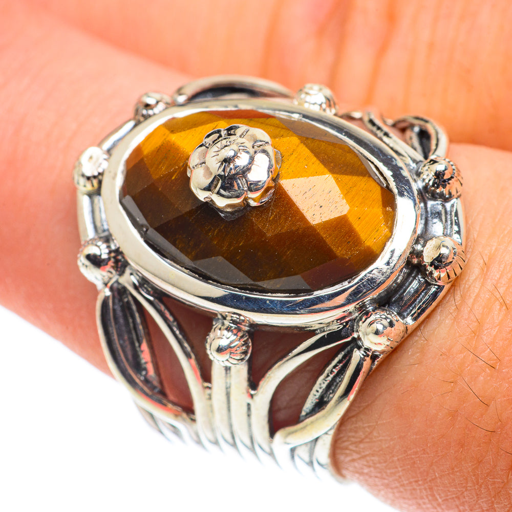 Tiger Eye Rings handcrafted by Ana Silver Co - RING63366