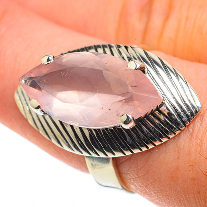 Rose Quartz Rings handcrafted by Ana Silver Co - RING63369