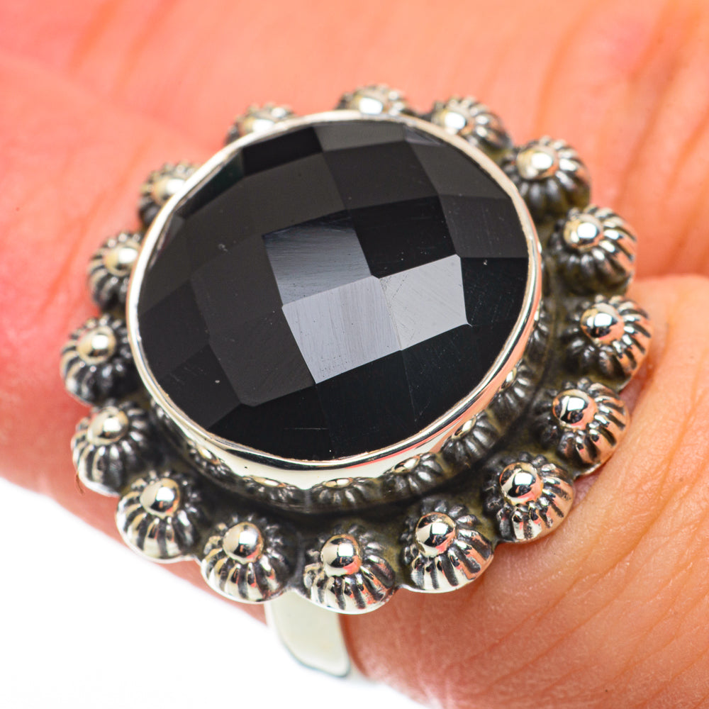 Black Onyx Rings handcrafted by Ana Silver Co - RING63377