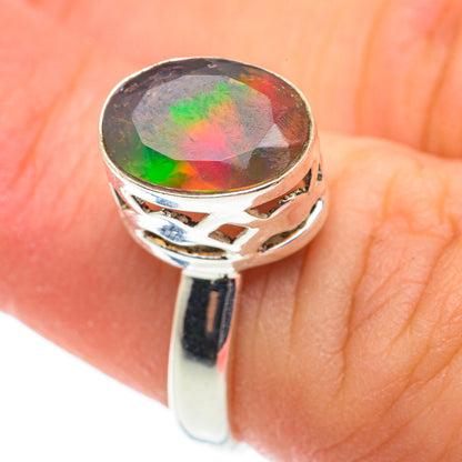Ethiopian Opal Rings handcrafted by Ana Silver Co - RING63384