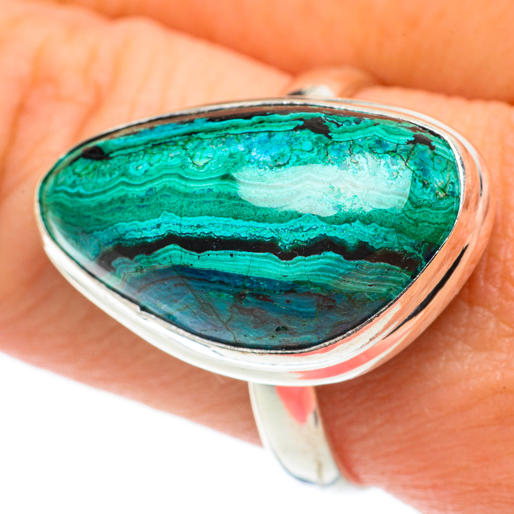 Chrysocolla Rings handcrafted by Ana Silver Co - RING63389