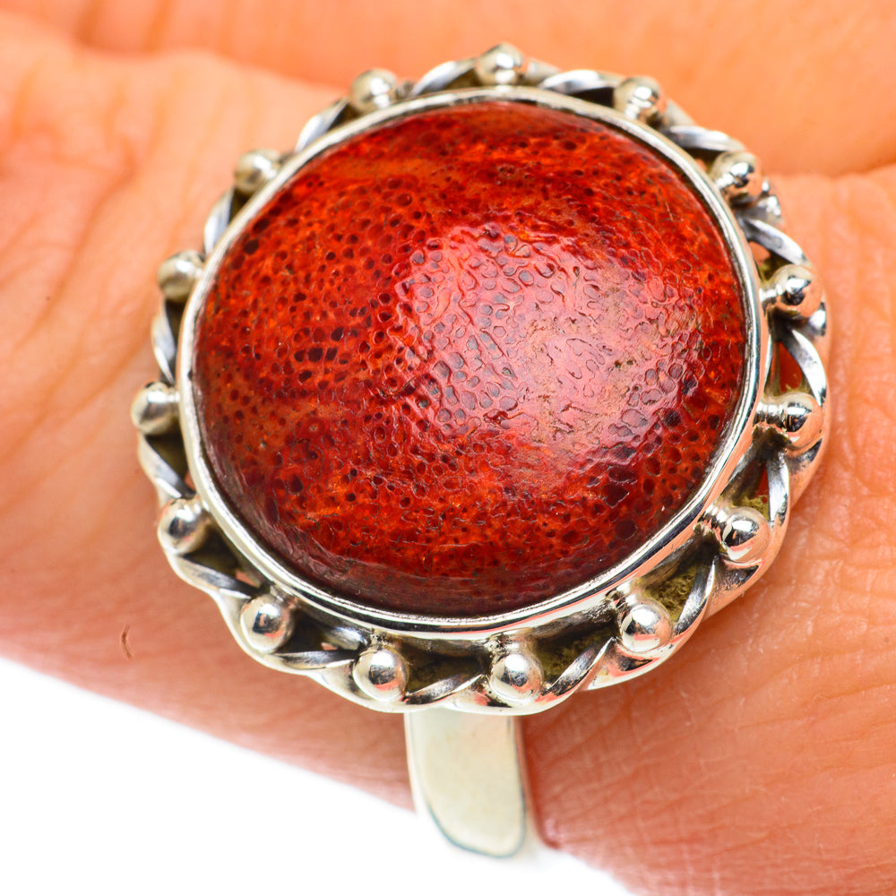 Sponge Coral Rings handcrafted by Ana Silver Co - RING63392