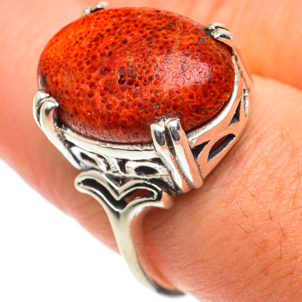 Sponge Coral Rings handcrafted by Ana Silver Co - RING63393