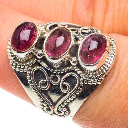 Pink Tourmaline Rings handcrafted by Ana Silver Co - RING63394