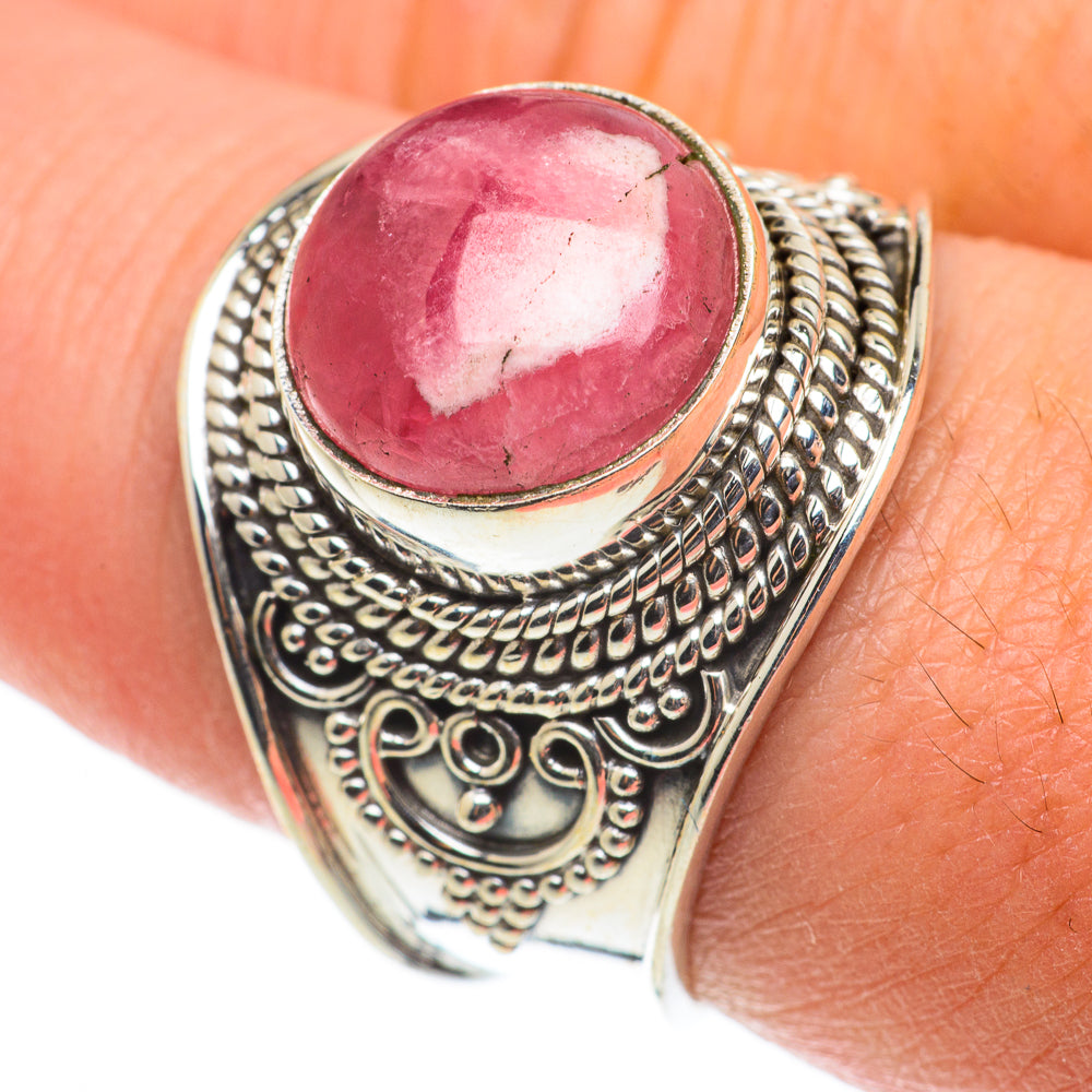 Rhodochrosite Rings handcrafted by Ana Silver Co - RING63395