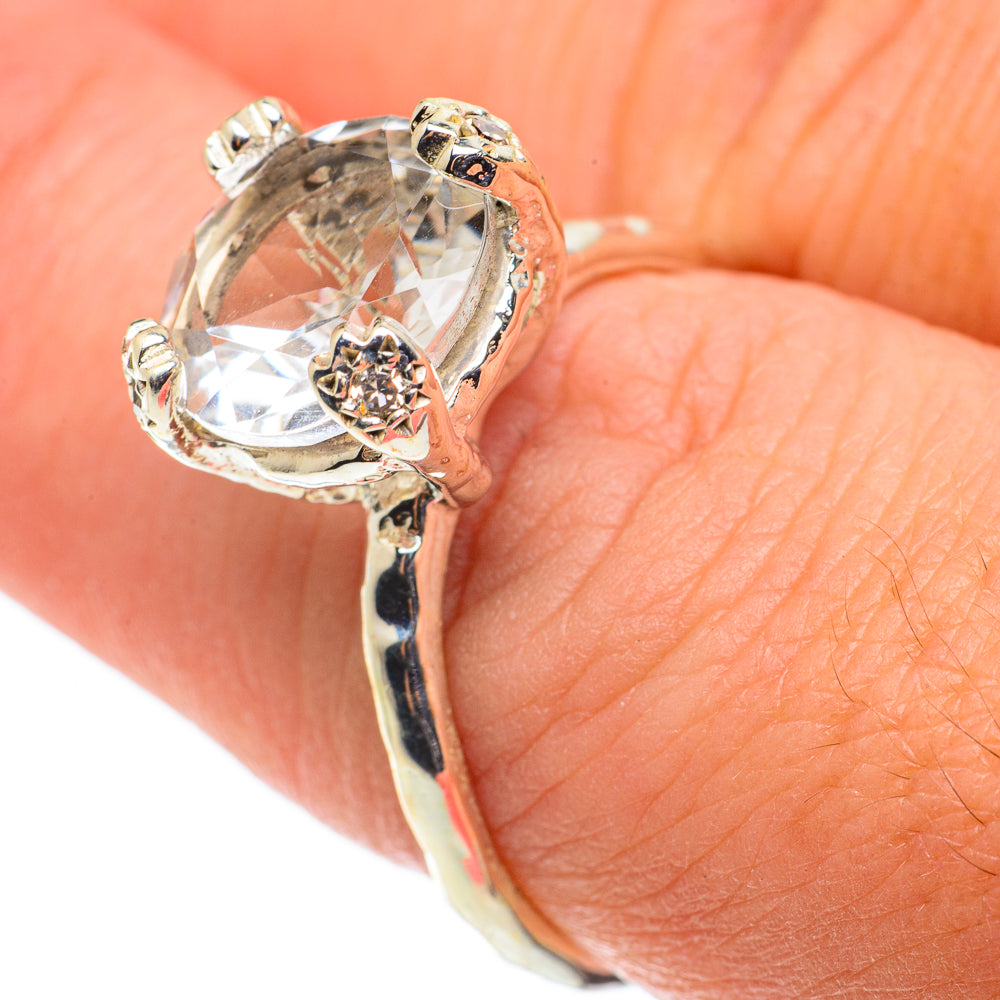 White Quartz Rings handcrafted by Ana Silver Co - RING63403