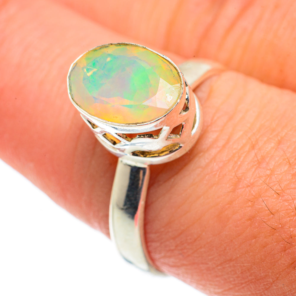 Ethiopian Opal Rings handcrafted by Ana Silver Co - RING63404