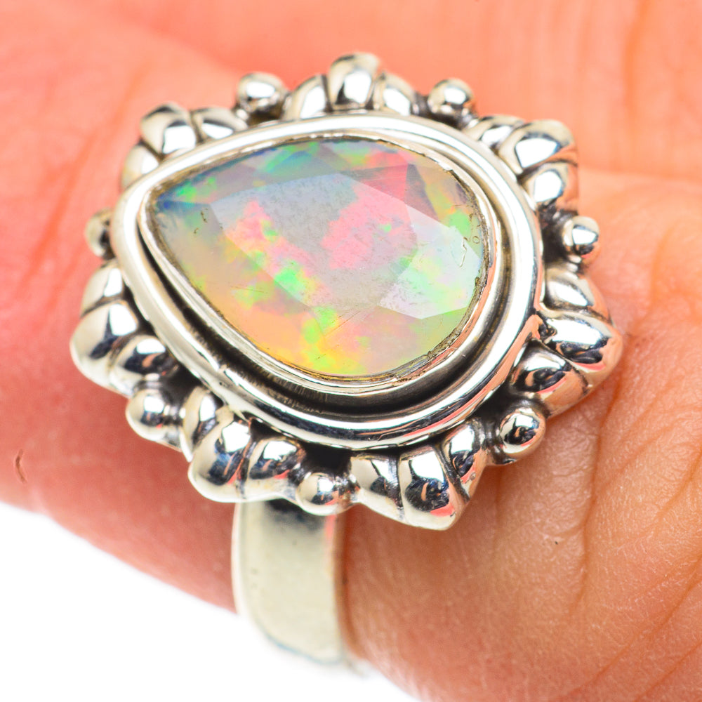 Ethiopian Opal Rings handcrafted by Ana Silver Co - RING63405