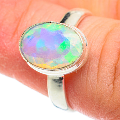 Ethiopian Opal Rings handcrafted by Ana Silver Co - RING63406