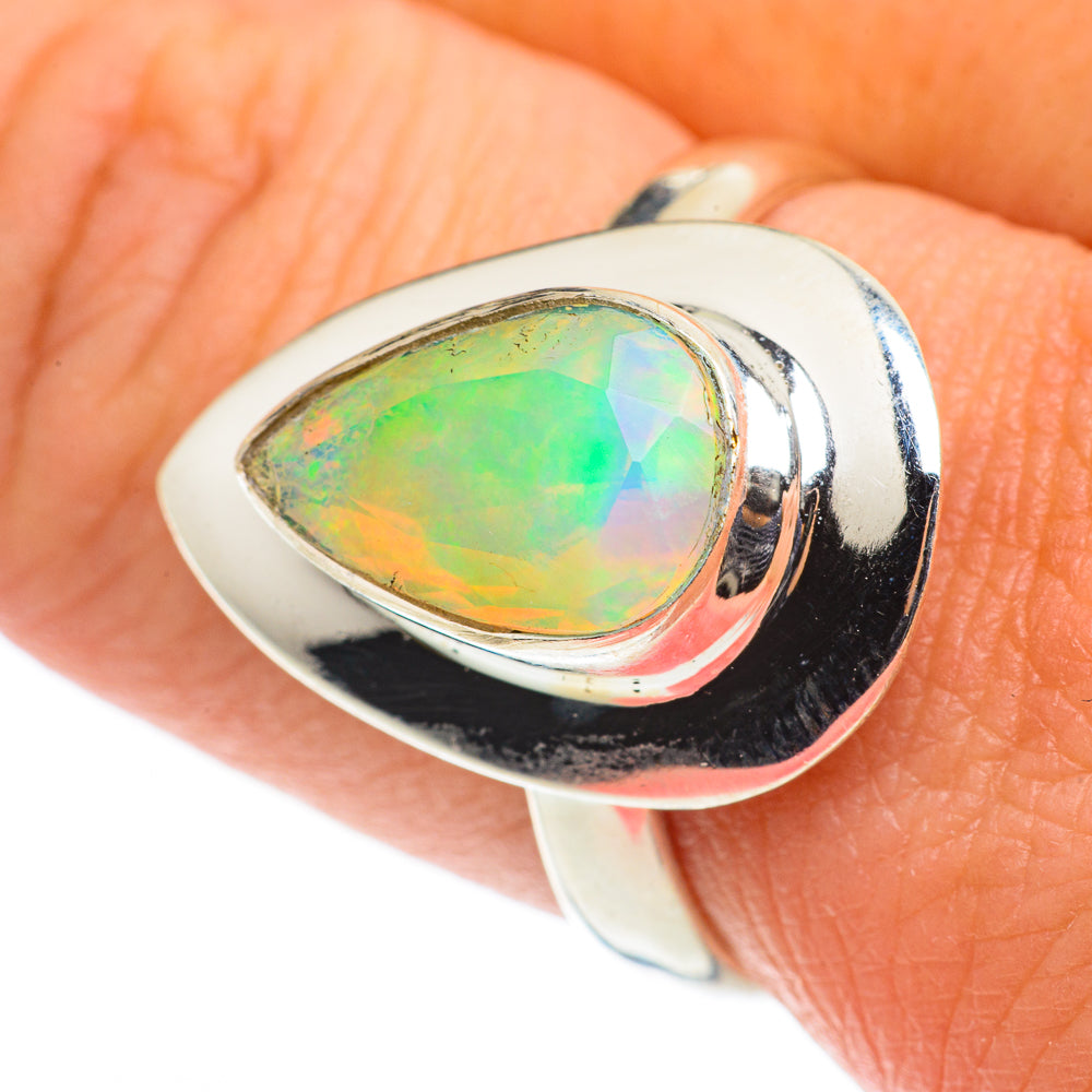 Ethiopian Opal Rings handcrafted by Ana Silver Co - RING63407