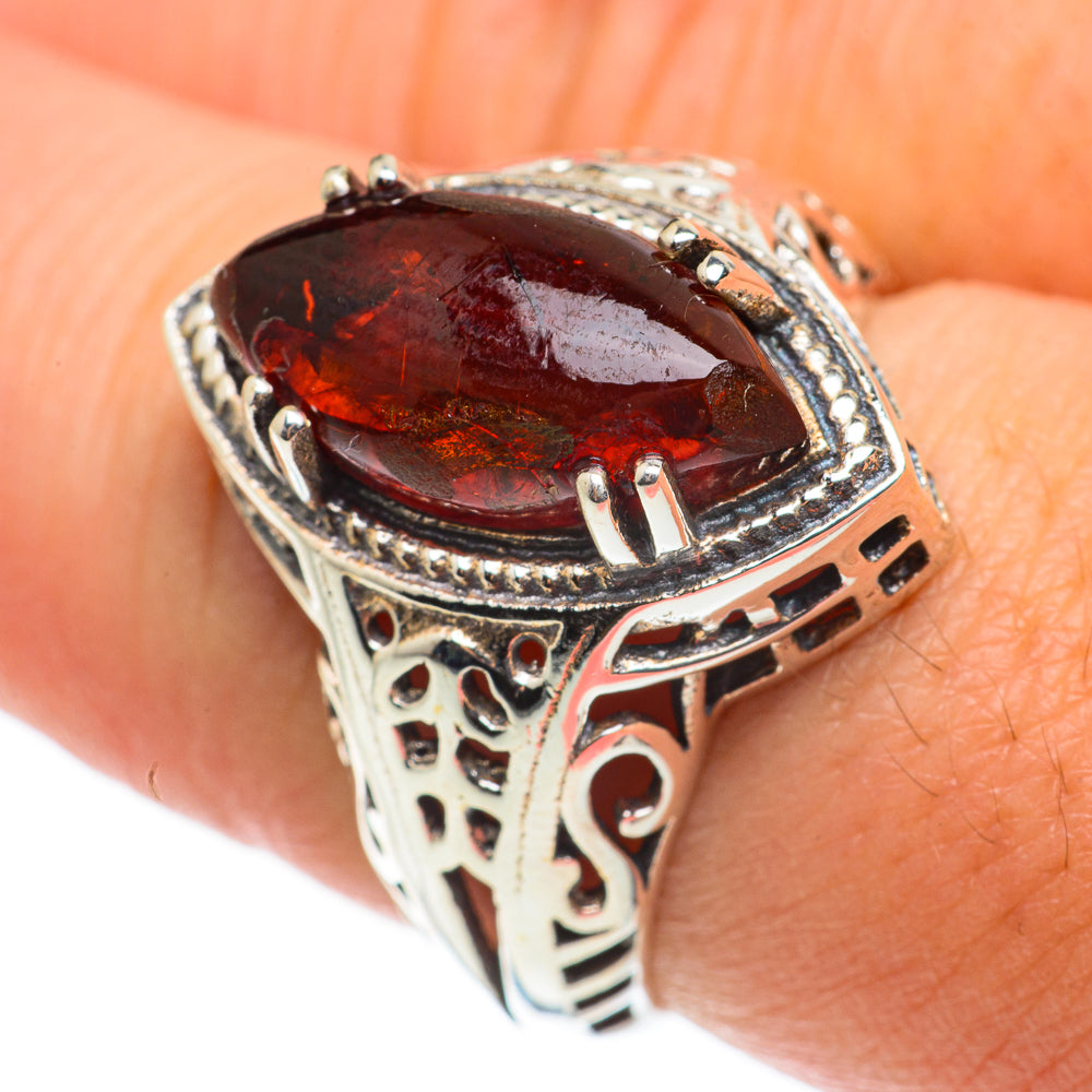 Baltic Amber Rings handcrafted by Ana Silver Co - RING63415