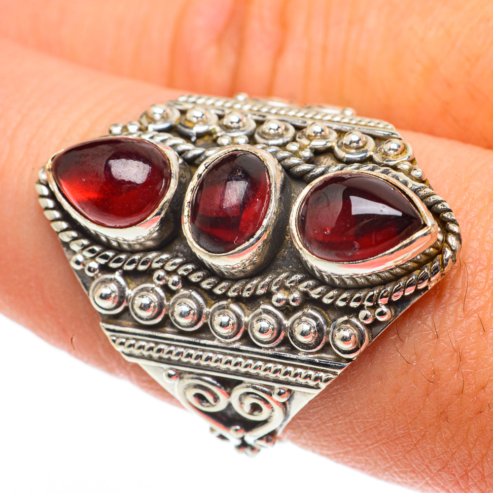 Garnet Rings handcrafted by Ana Silver Co - RING63420