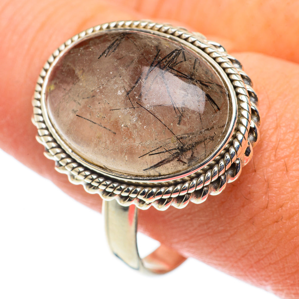 Tourmalinated Quartz Rings handcrafted by Ana Silver Co - RING63424