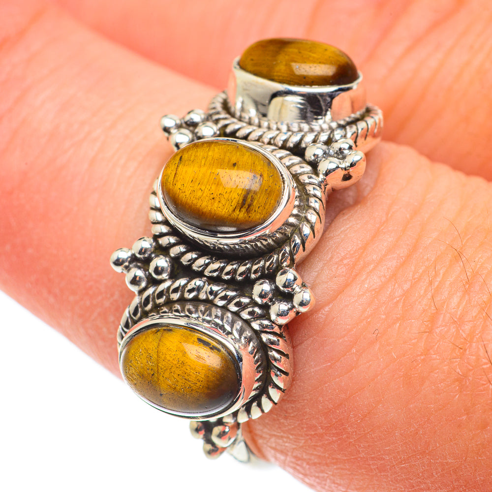 Tiger Eye Rings handcrafted by Ana Silver Co - RING63430