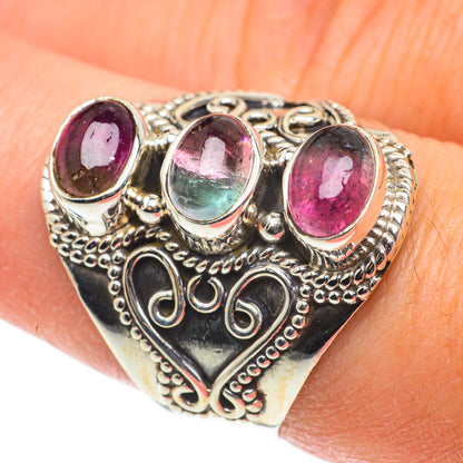 Pink Tourmaline Rings handcrafted by Ana Silver Co - RING63435