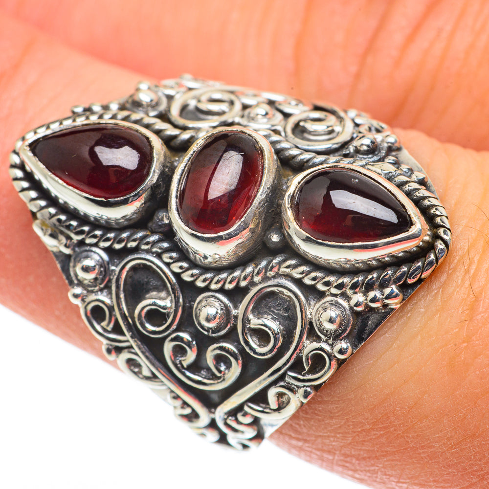Garnet Rings handcrafted by Ana Silver Co - RING63437