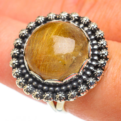 Rutilated Quartz Rings handcrafted by Ana Silver Co - RING63439
