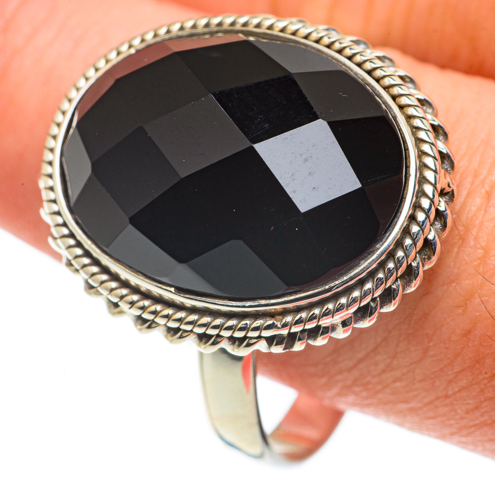 Black Onyx Rings handcrafted by Ana Silver Co - RING63440