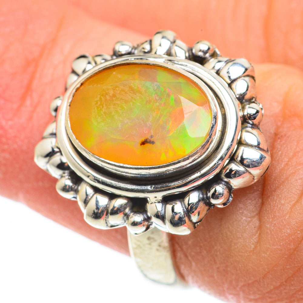Ethiopian Opal Rings handcrafted by Ana Silver Co - RING63443